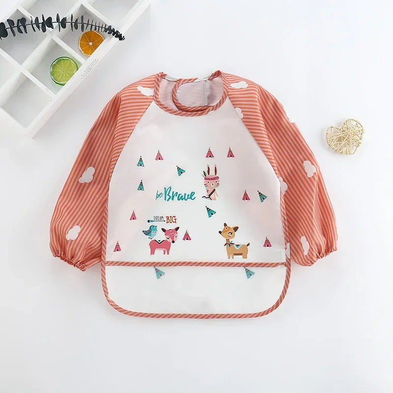Waterproof Baby Bib with Pocket (0–3Y)