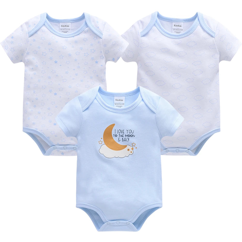 Baby Short Sleeve Bodysuit 100%Cotton