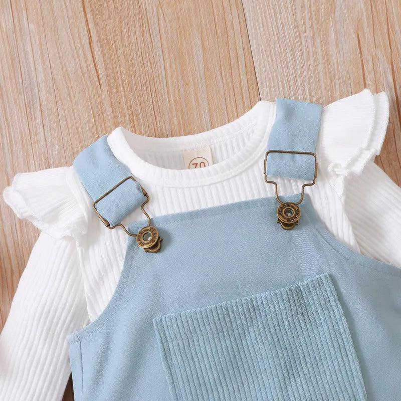 Baby Girl Bodysuit Set Long Sleeve Jumpsuits