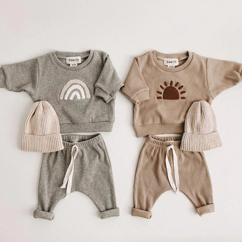 Baby Long-Sleeved Sweatshirts & Trousers