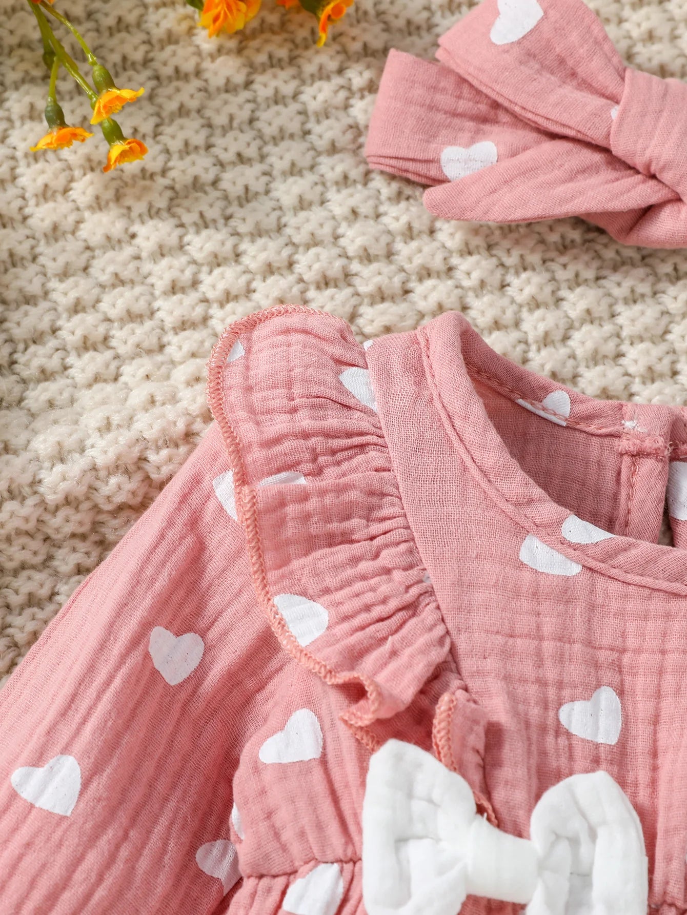 Baby Girl Long Sleeve Print Floral Jumpsuit