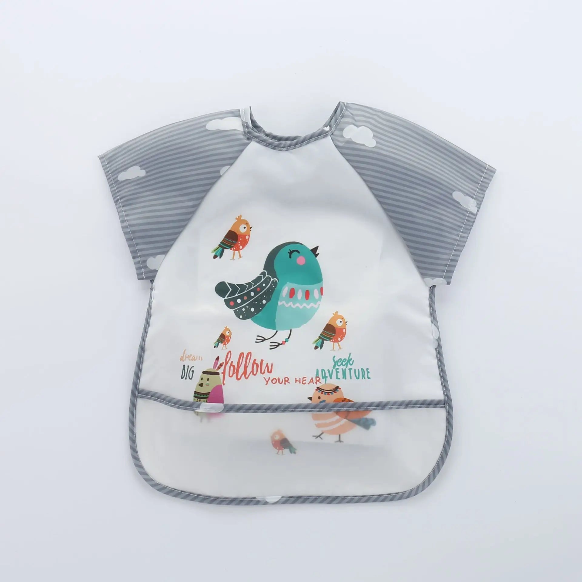 Waterproof Baby Bib with Pocket (0–3Y)