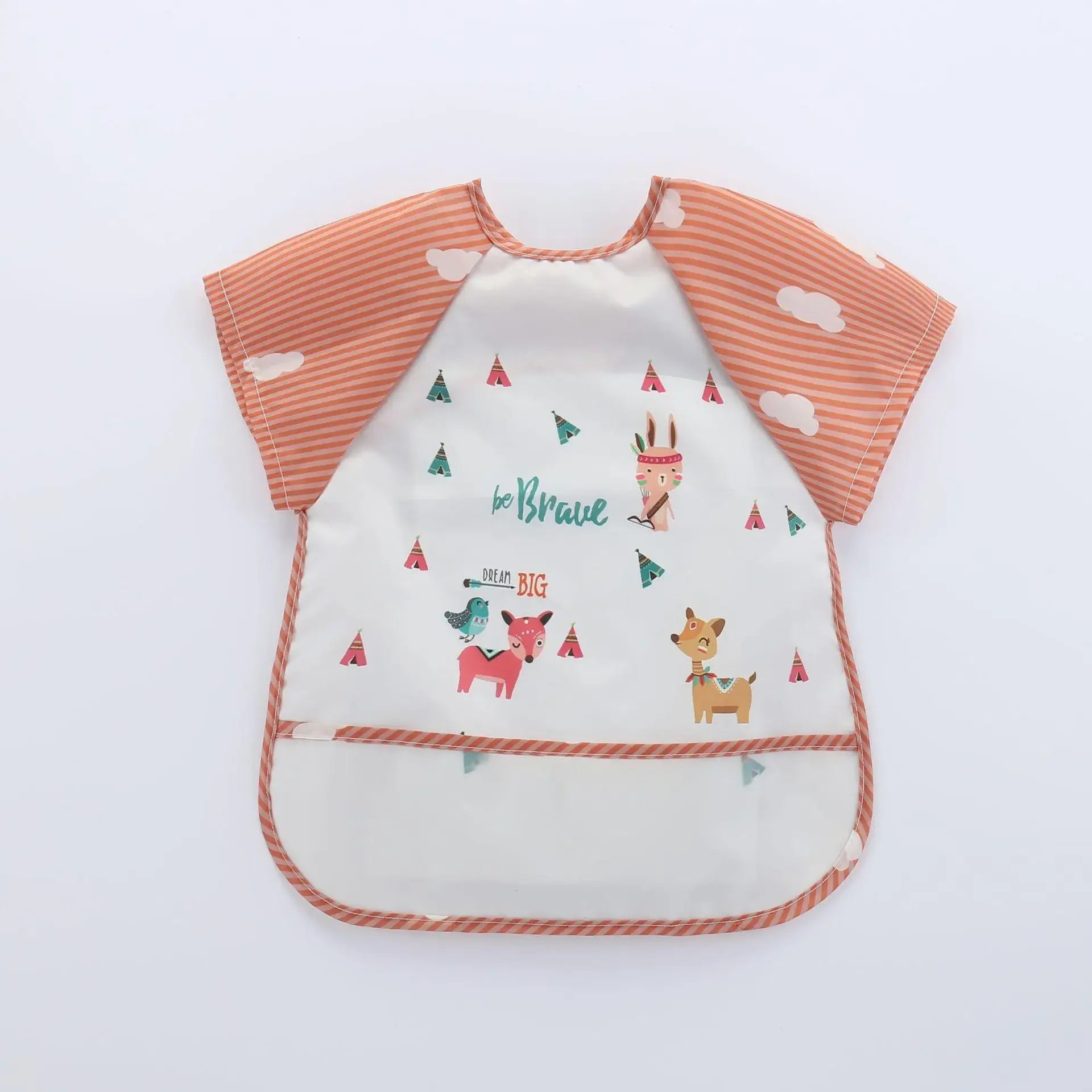 Waterproof Baby Bib with Pocket (0–3Y)