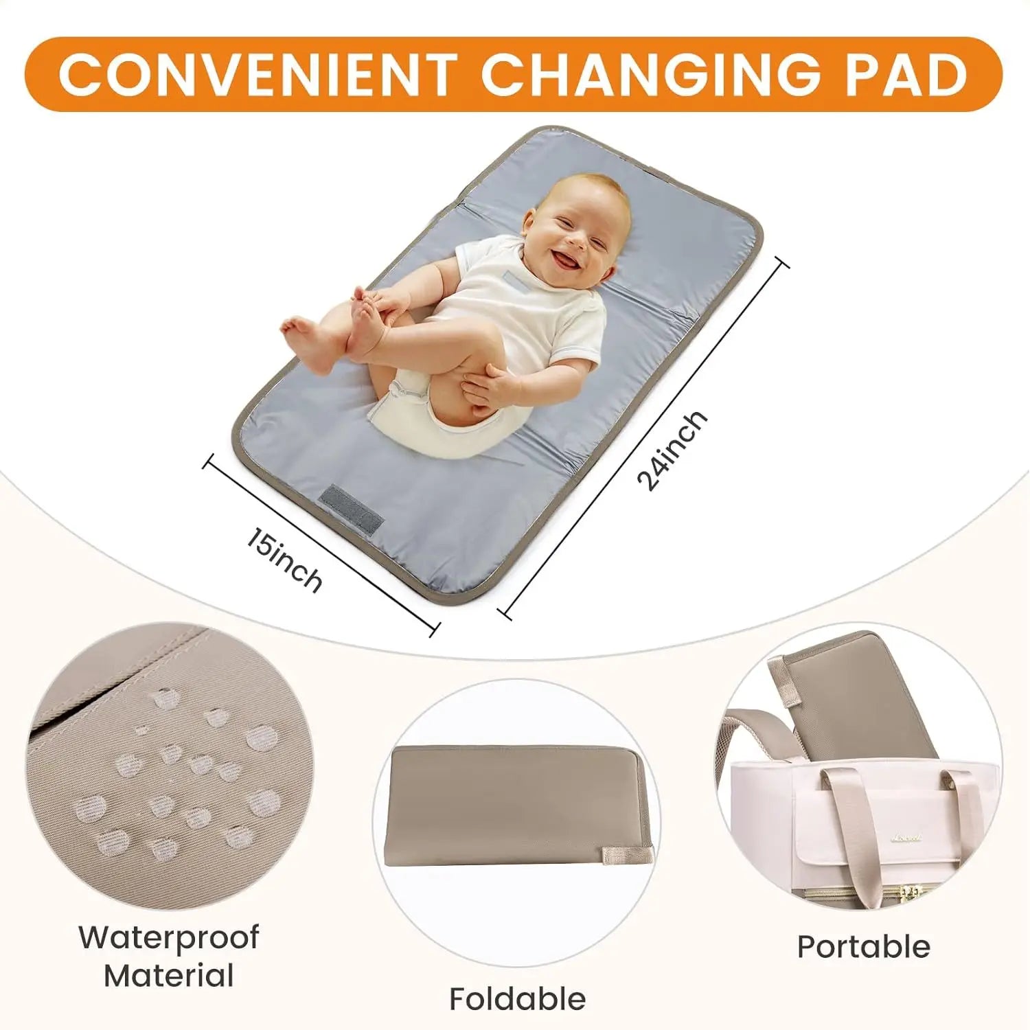 Baby Diaper Changing Bag With Mat