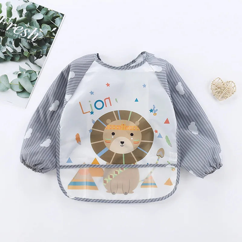 Waterproof Baby Bib with Pocket (0–3Y)