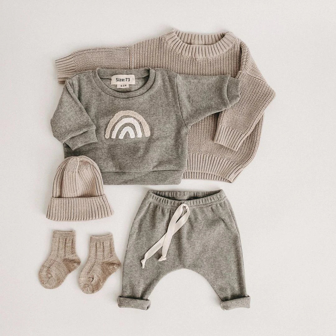 Baby Long-Sleeved Sweatshirts & Trousers