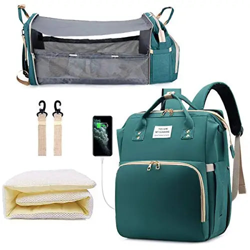 Baby Changing Bag With Foldable Cot