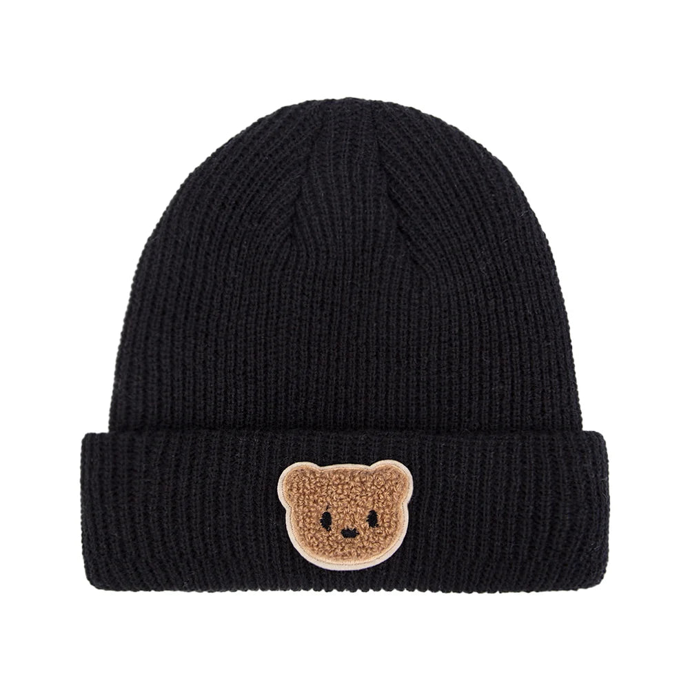 Bear Face Knitted Baby Beanie