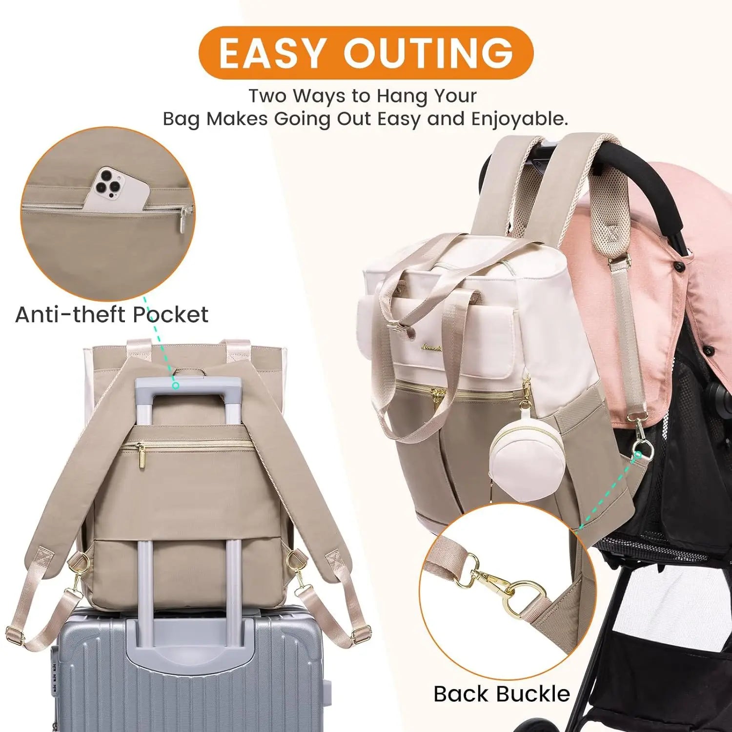 Baby Diaper Changing Bag With Mat