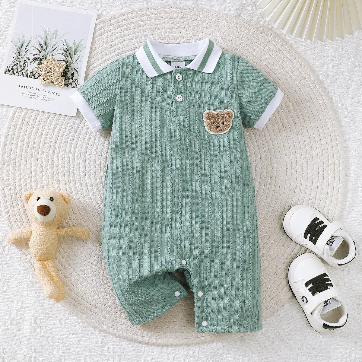 Baby Short Sleeved Jumpsuit