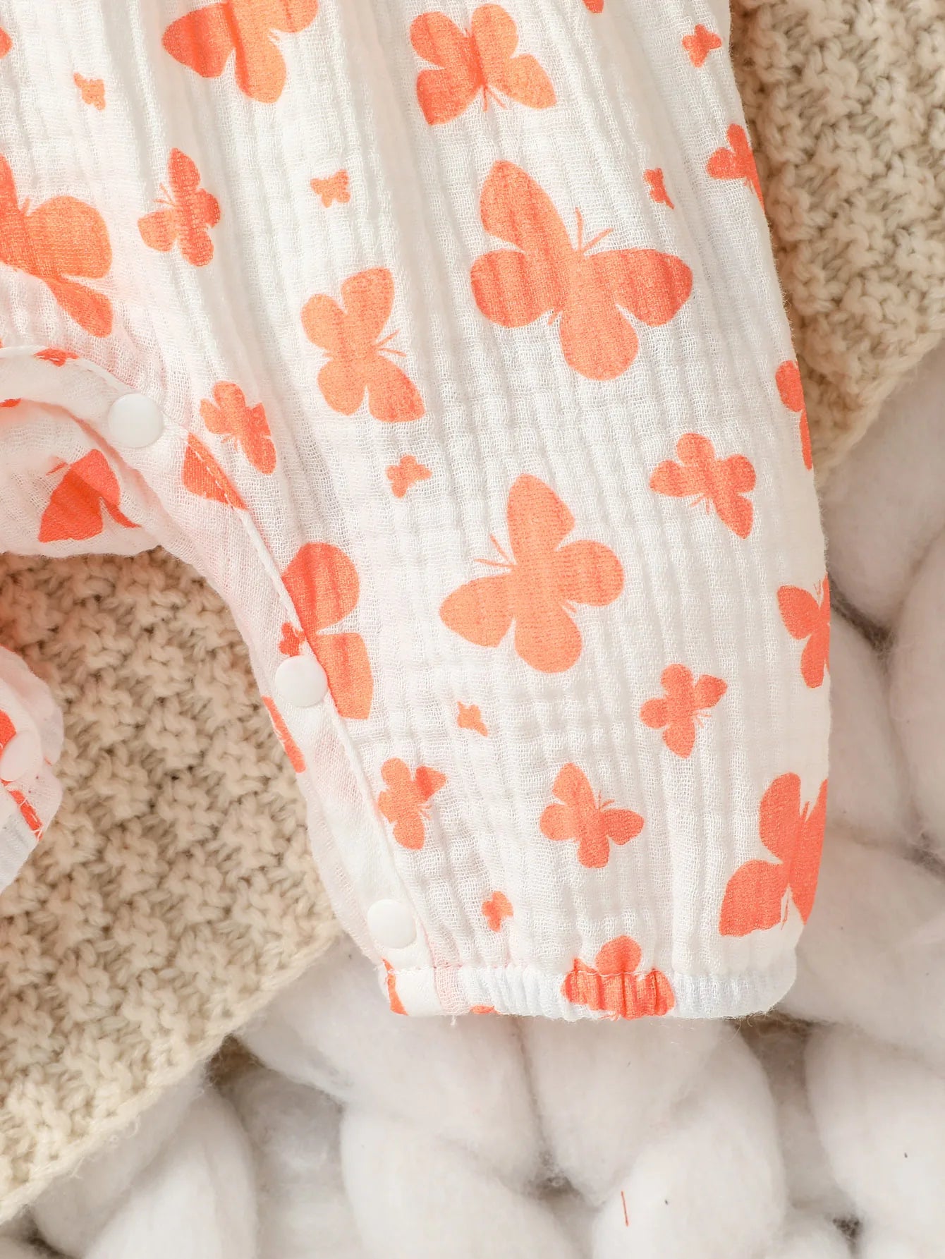 Baby Girl Long Sleeve Print Floral Jumpsuit