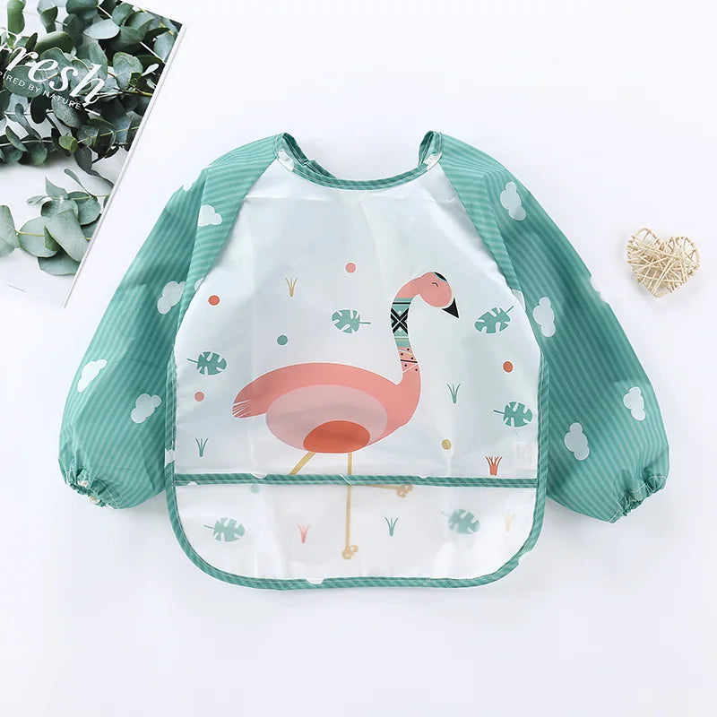 Waterproof Baby Bib with Pocket (0–3Y)