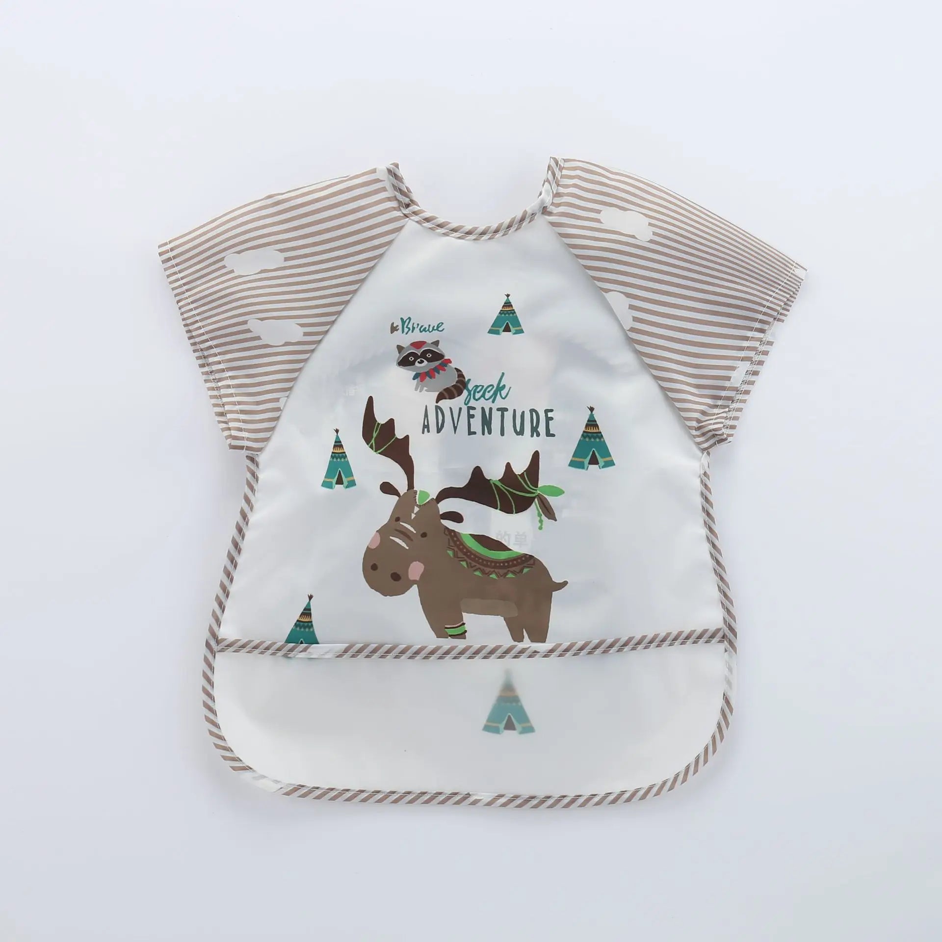 Waterproof Baby Bib with Pocket (0–3Y)