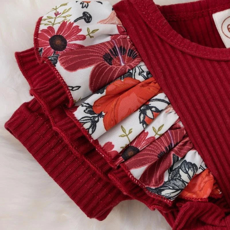 Baby Girl Cotton Dress With Bowknot