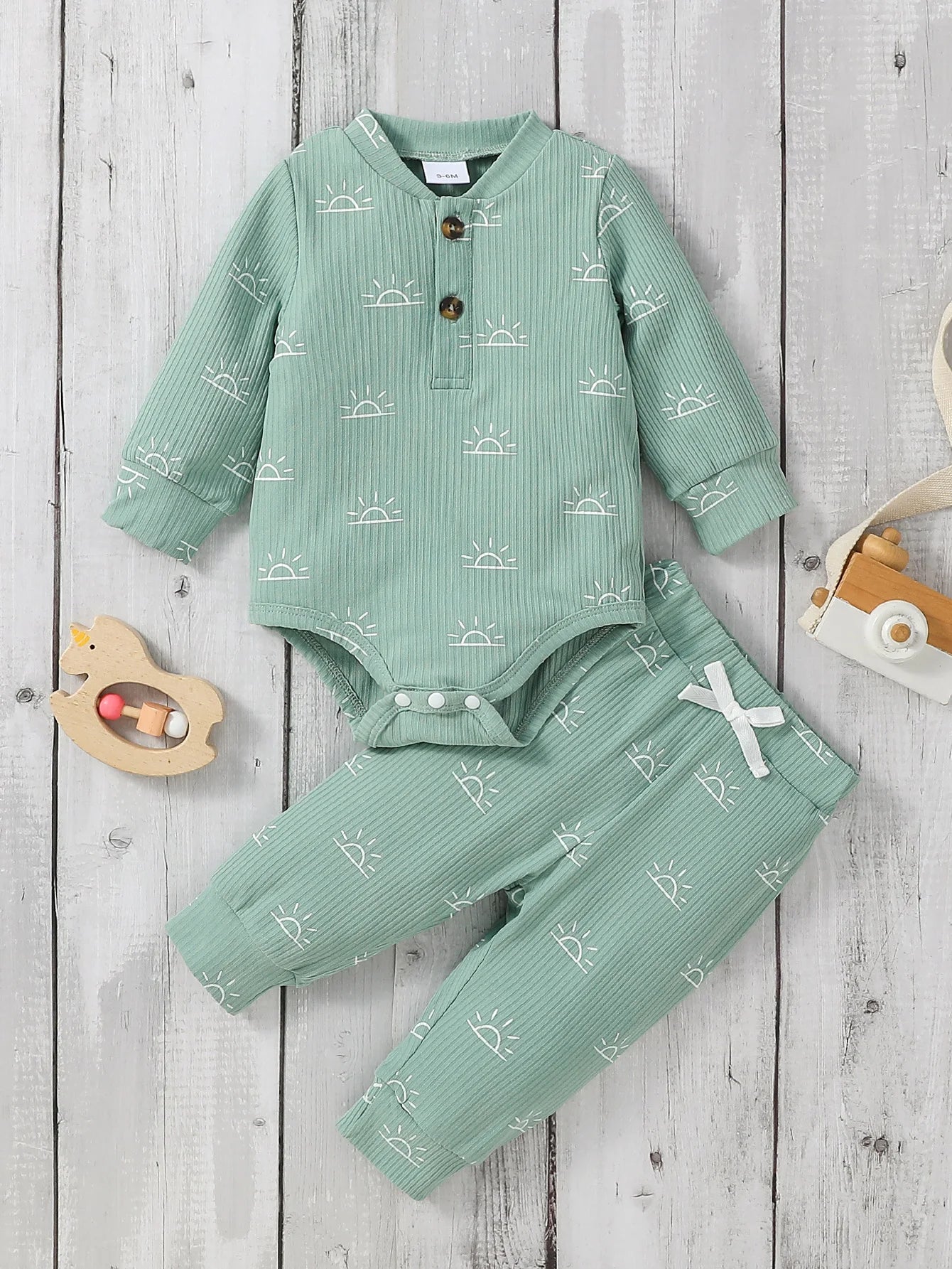 Baby Long Sleeve Jumpsuit & Trousers