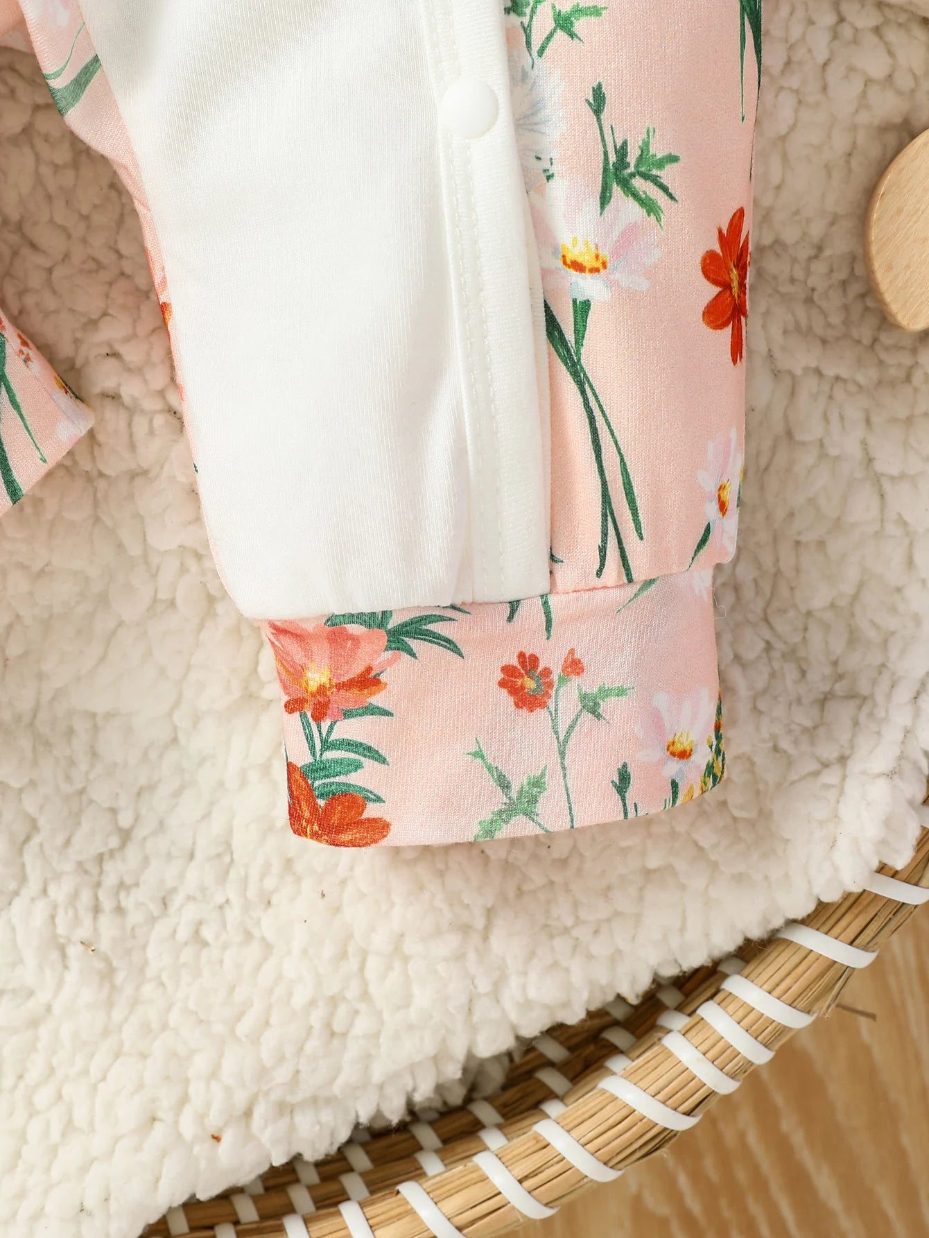 Baby Girls Long Sleeve Jumpsuit+Bib+Gloves+Hat