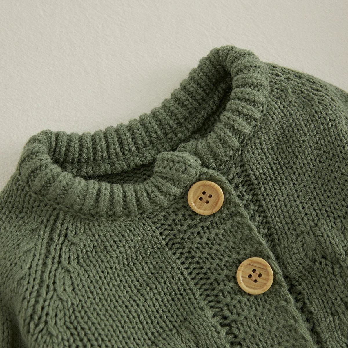 Baby Winter Knitted Romper + Bear Hat 2pcs Set