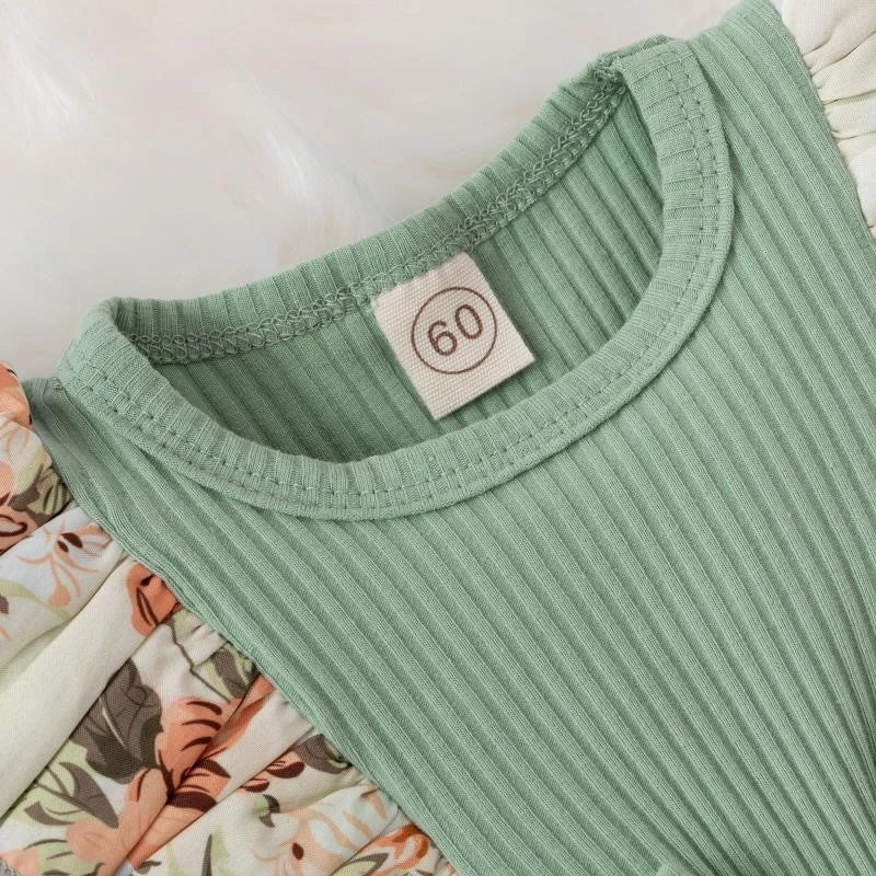 Baby Girl Cotton Dress With Bowknot