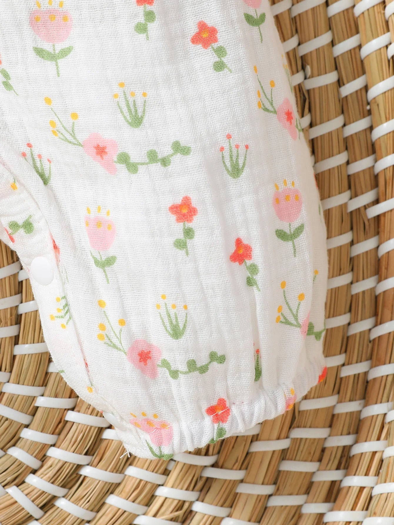 Baby Girl Long Sleeve Print Floral Jumpsuit