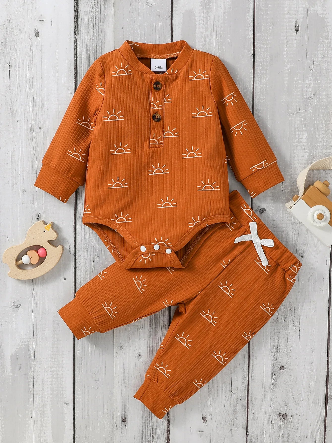 Baby Long Sleeve Jumpsuit & Trousers